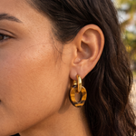 Load image into Gallery viewer, Aretes Piedra Viva Cafés
